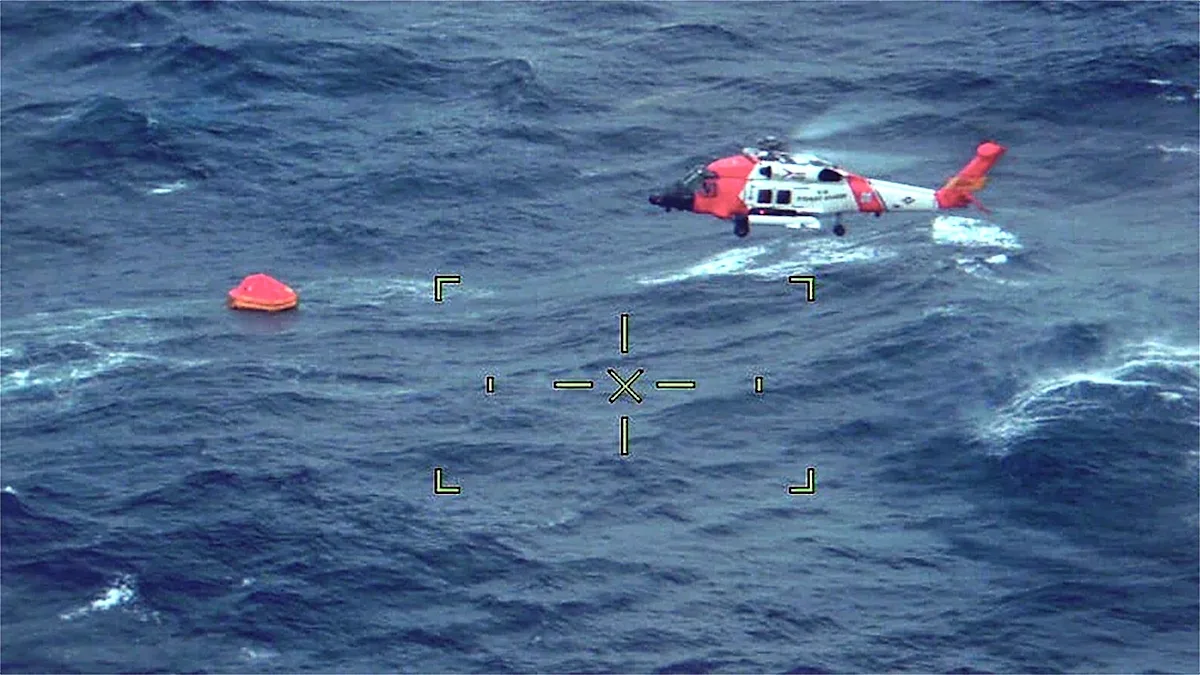 Coast Guard captured on camera rescuing federal agents, boaters after 2 vessels capsize off Puerto Rico